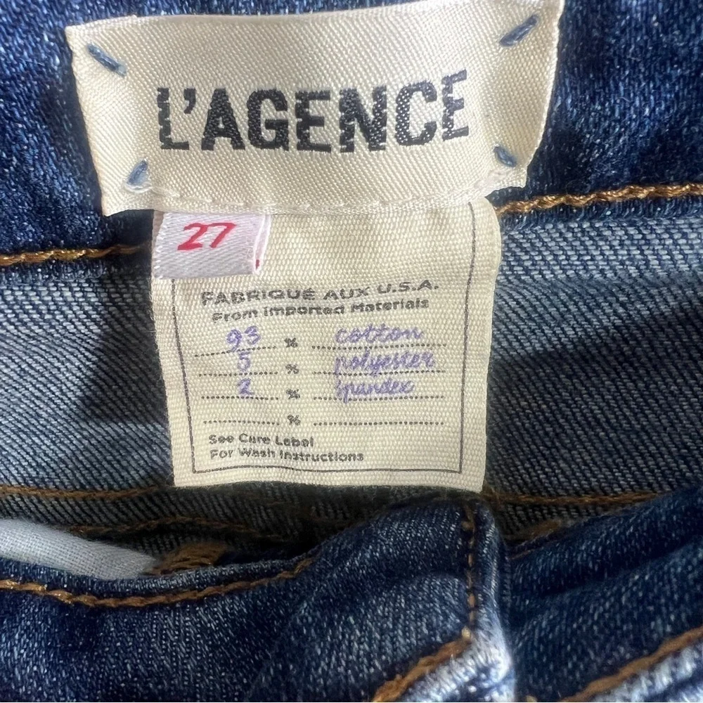 L'Agence Lorelei High Rise Straight Classic Vintage Jeans Size 27